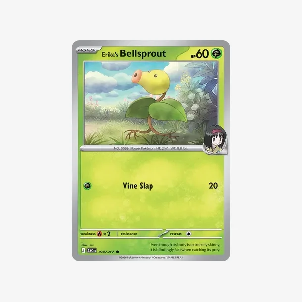 Erika's Bellsprout (ASC 004) Energy Reverse Holo