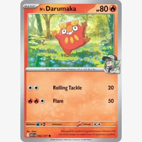 N's Darumaka (ASC 032) Pok�ball Reverse Holo
