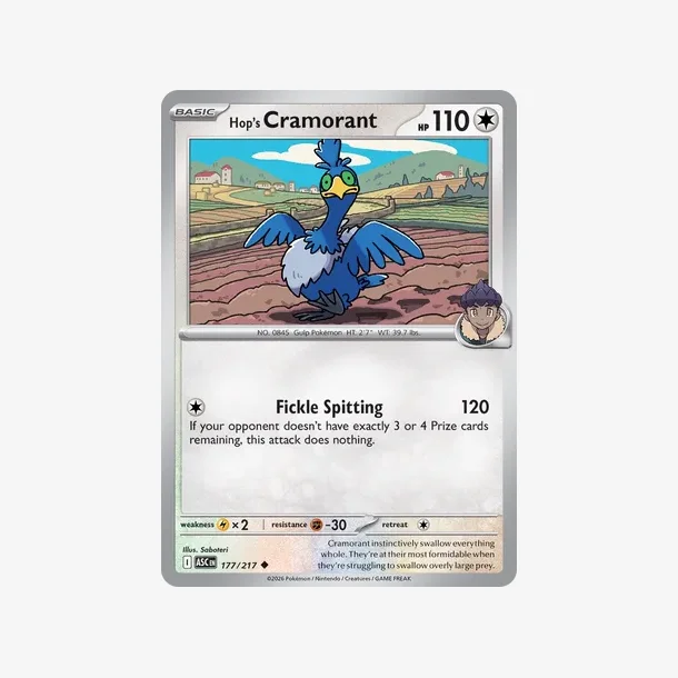 Hop's Cramorant (ASC 177) Energy Reverse Holo