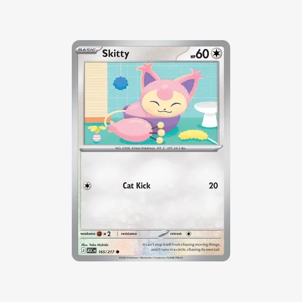 Skitty (ASC 165) Loveball Reverse Holo