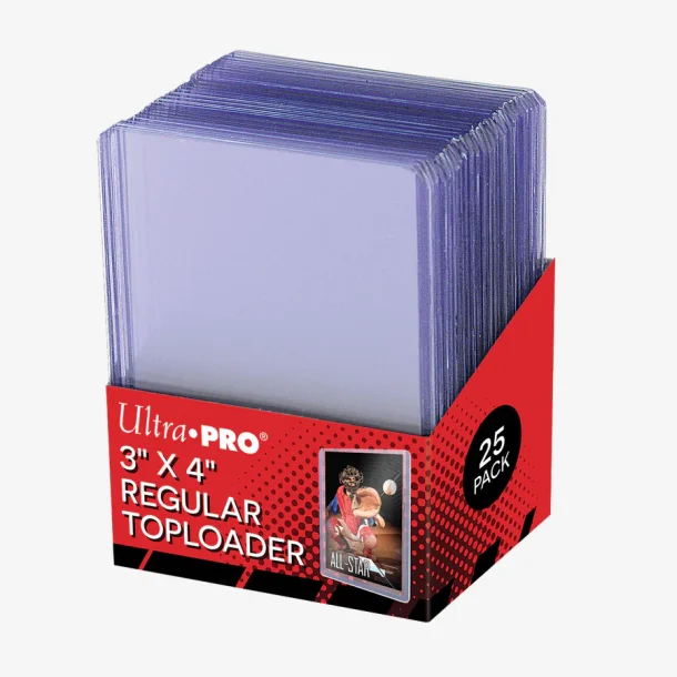 Ultra Pro - Regular Toploaders - Klar (25 stk.)