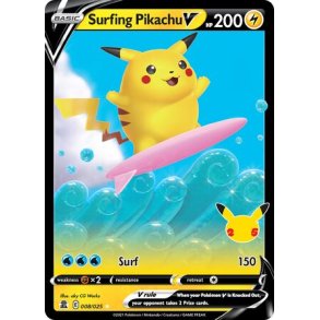 Surfing Pikachu V 008/025