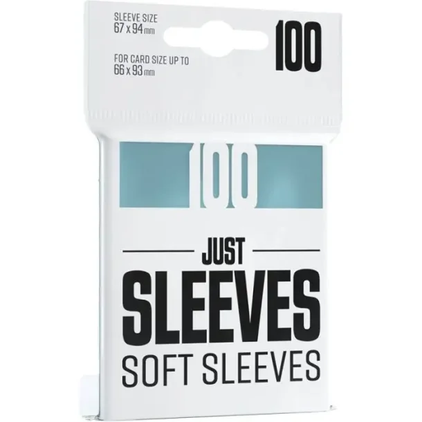 Just Sleeves: Soft Sleeves - Klar/Transparent - 100 stk