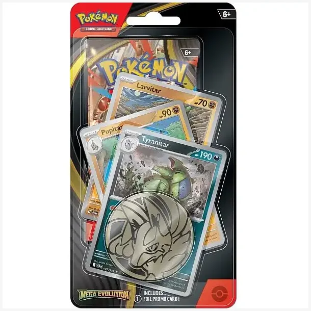 Mega Evolution Blister Larvitar, Pupitar, Tyranitar (1stk)