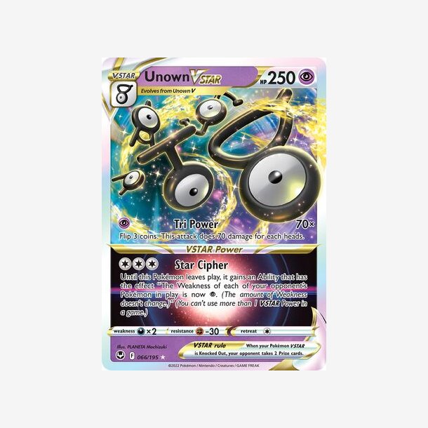 Unown VSTAR 066/195
